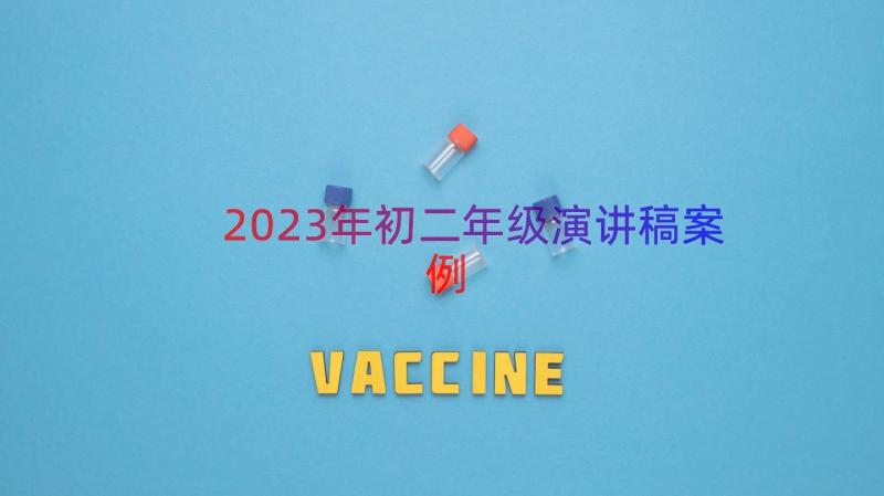 2023年初二年级演讲稿（案例13篇）