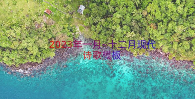 2023年一月~十二月现代诗歌（模板14篇）