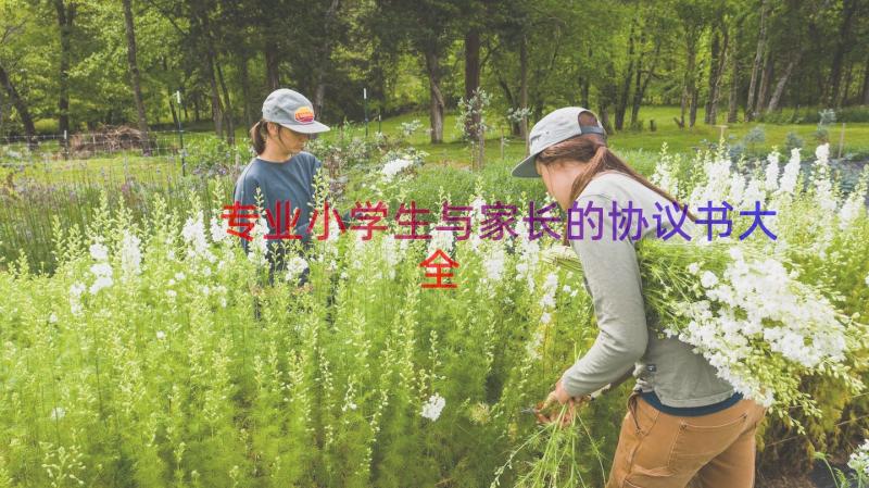 专业小学生与家长的协议书大全（17篇）