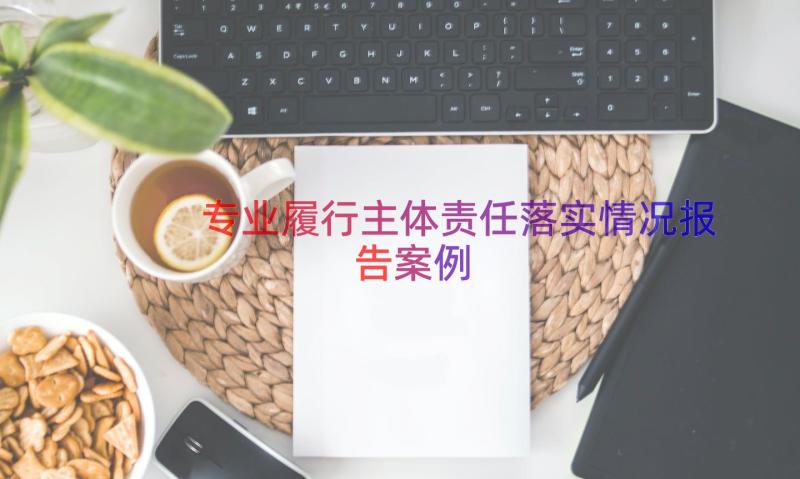 专业履行主体责任落实情况报告（案例21篇）