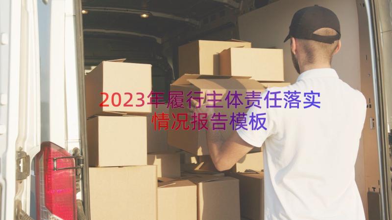 2023年履行主体责任落实情况报告（模板20篇）