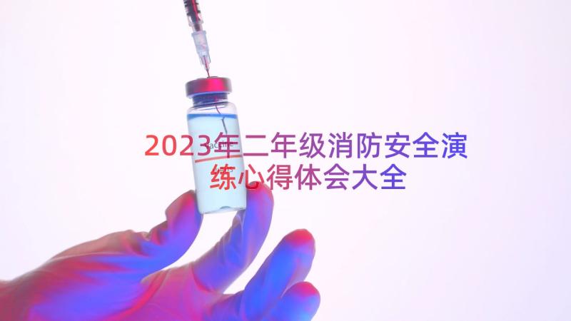 2023年二年级消防安全演练心得体会大全（14篇）