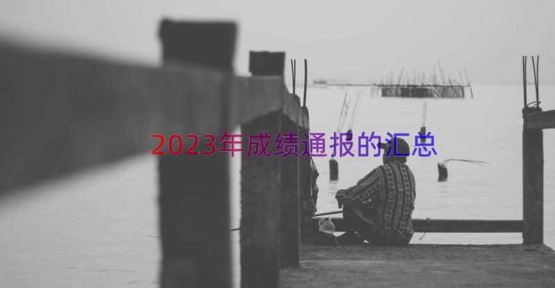 2023年成绩通报的（汇总16篇）