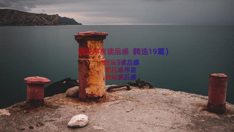 活法序言读后感（精选19篇）