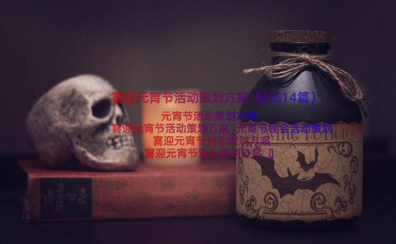 喜迎元宵节活动策划方案（精选14篇）