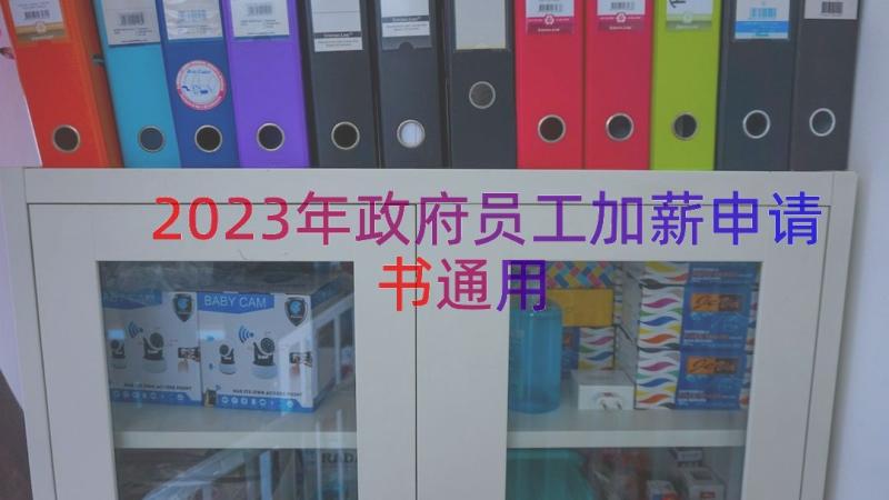 2023年政府员工加薪申请书（通用16篇）