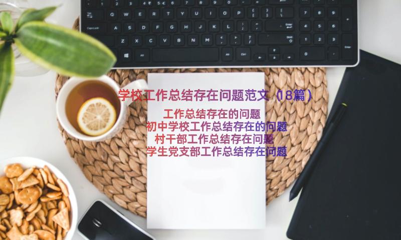 学校工作总结存在问题范文（18篇）