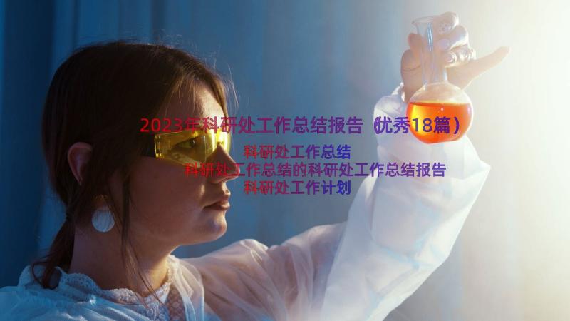 2023年科研处工作总结报告（优秀18篇）