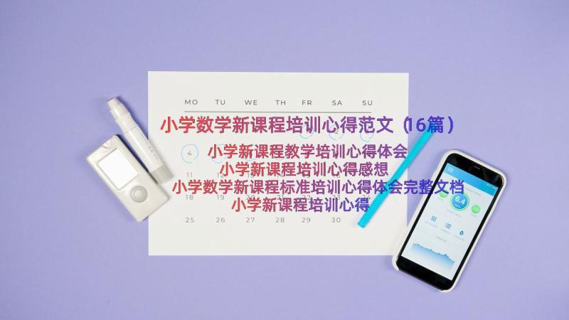 小学数学新课程培训心得范文（16篇）