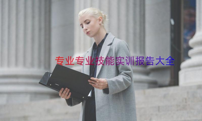 专业专业技能实训报告大全（12篇）