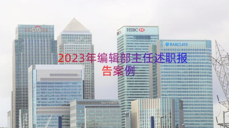 2023年编辑部主任述职报告（案例15篇）