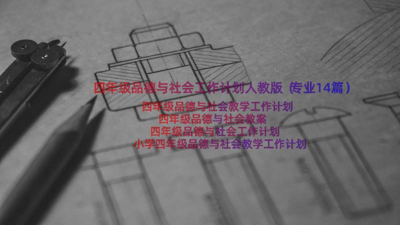 四年级品德与社会工作计划人教版（专业14篇）