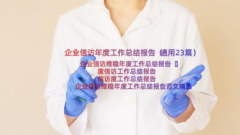 企业信访年度工作总结报告（通用23篇）