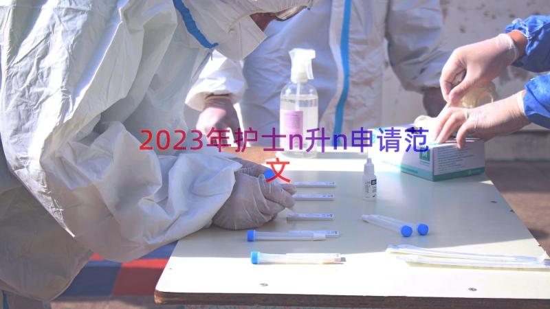 2023年护士n升n申请范文（18篇）