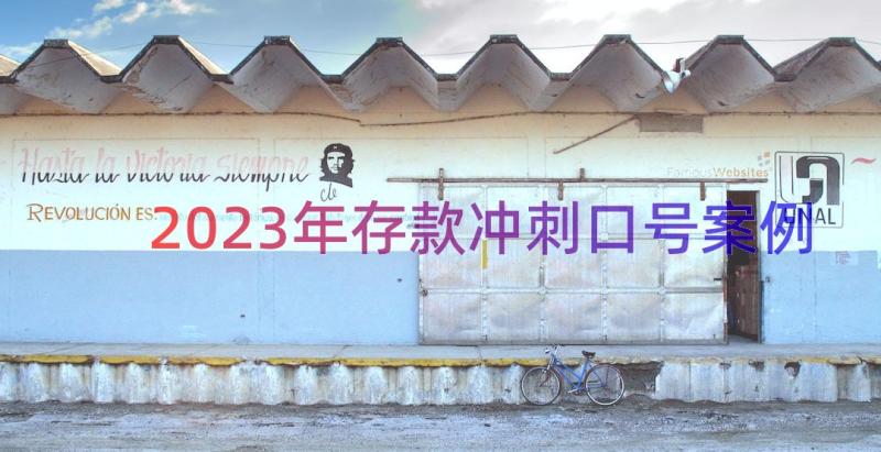 2023年存款冲刺口号（案例14篇）