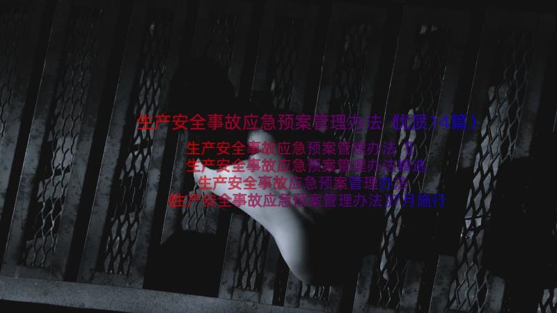 生产安全事故应急预案管理办法（优质14篇）