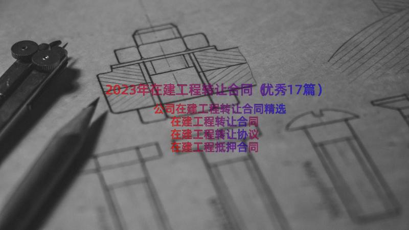 2023年在建工程转让合同（优秀17篇）