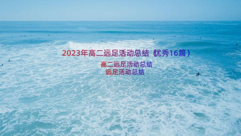 2023年高二远足活动总结（优秀16篇）