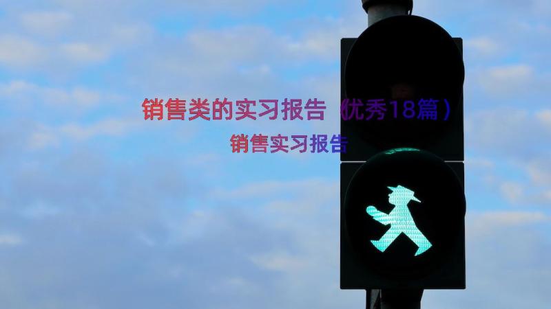 销售类的实习报告（优秀18篇）