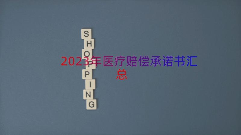 2023年医疗赔偿承诺书（汇总14篇）