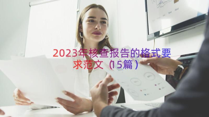 2023年核查报告的格式要求范文