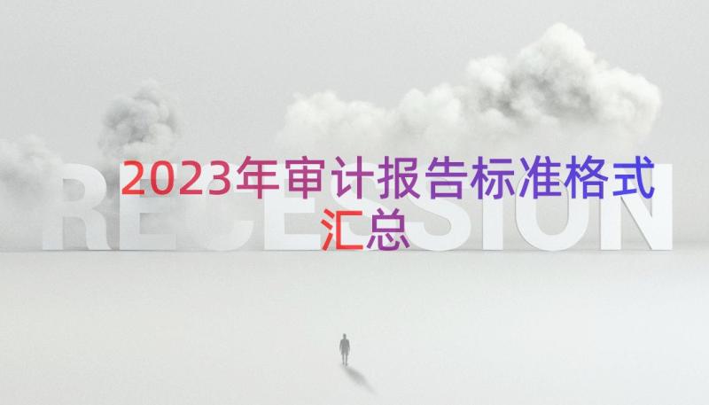 2023年审计报告标准格式（汇总14篇）