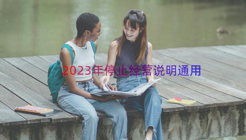 2023年停止经营说明（通用15篇）