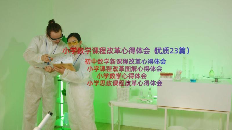 小学数学课程改革心得体会（优质23篇）