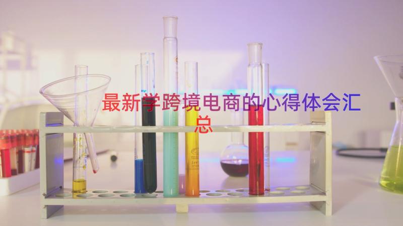 最新学跨境电商的心得体会（汇总17篇）