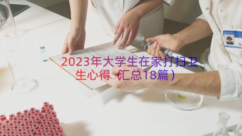 2023年大学生在家打扫卫生心得（汇总18篇）