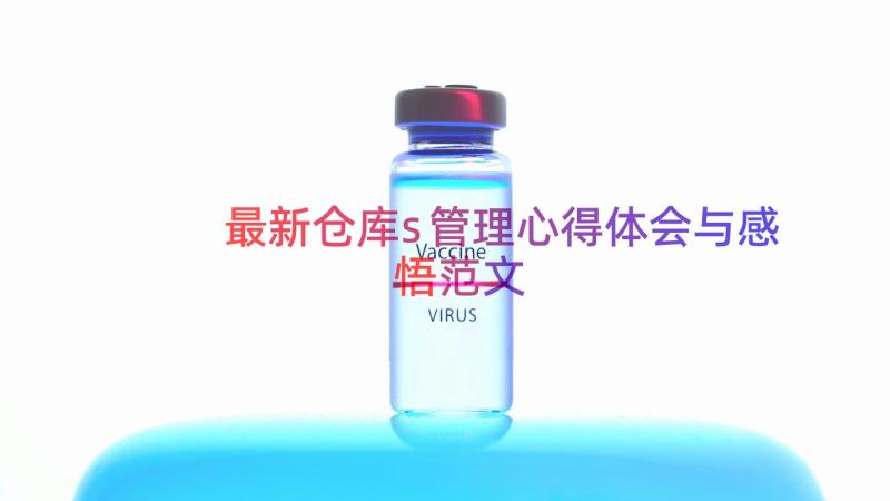 最新仓库s管理心得体会与感悟范文（17篇）