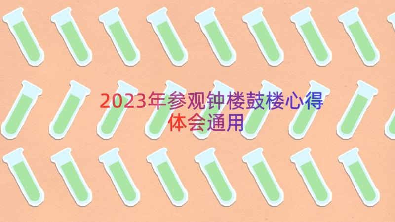 2023年参观钟楼鼓楼心得体会（通用17篇）