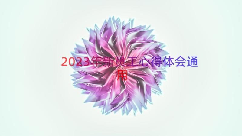 2023年新员工心得体会（通用13篇）