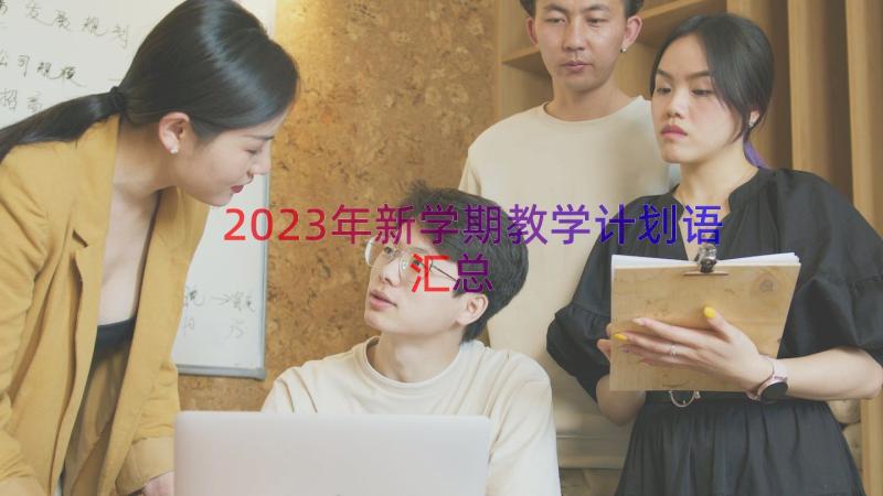 2023年新学期教学计划语（汇总16篇）