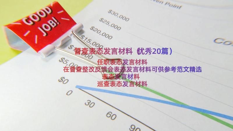 督查表态发言材料（优秀20篇）