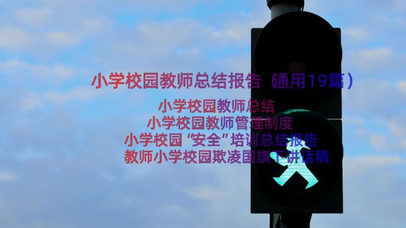 小学校园教师总结报告（通用19篇）