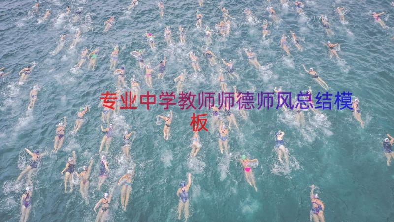 专业中学教师师德师风总结（模板16篇）