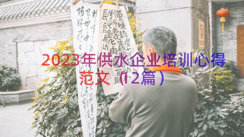 2023年供水企业培训心得范文（12篇）