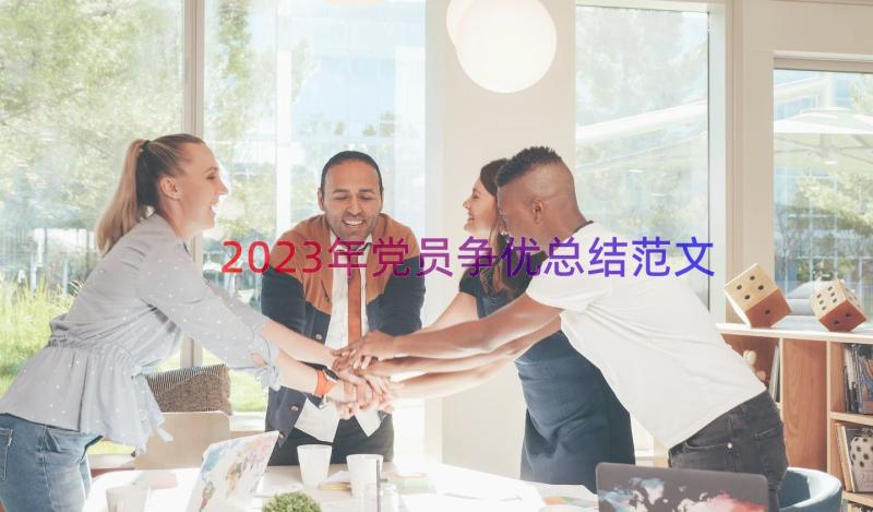 2023年党员争优总结范文（16篇）