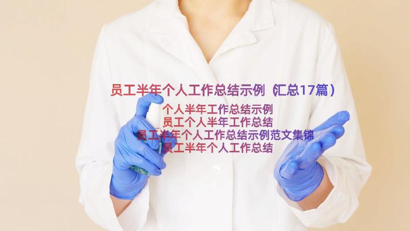 员工半年个人工作总结示例（汇总17篇）