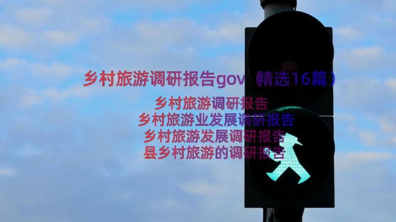 乡村旅游调研报告gov（精选16篇）