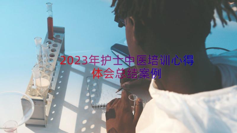 2023年护士中医培训心得体会总结（案例16篇）