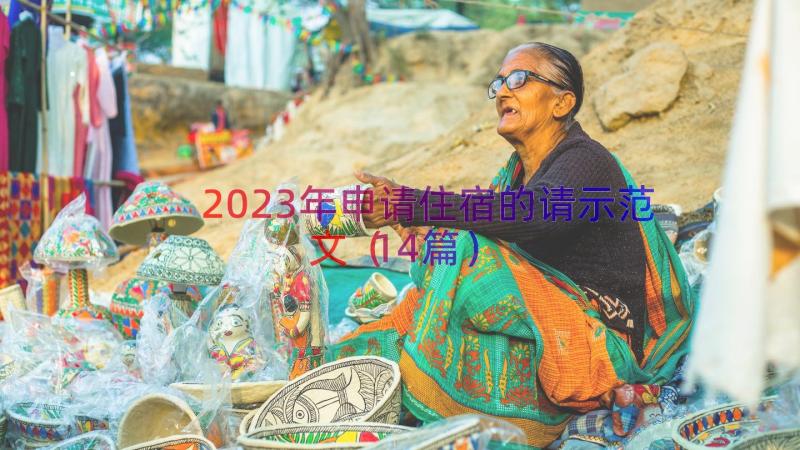 2023年申请住宿的请示范文（14篇）