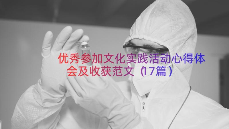 优秀参加文化实践活动心得体会及收获范文