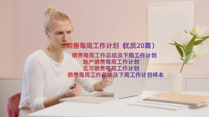 销售每周工作计划（优质20篇）