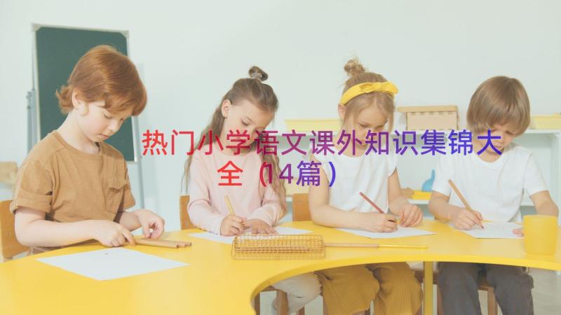 热门小学语文课外知识集锦大全（14篇）