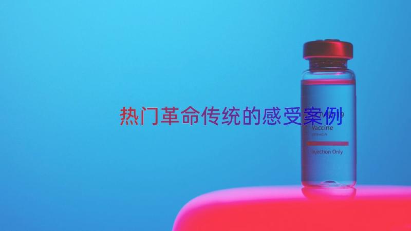 热门革命传统的感受（案例14篇）