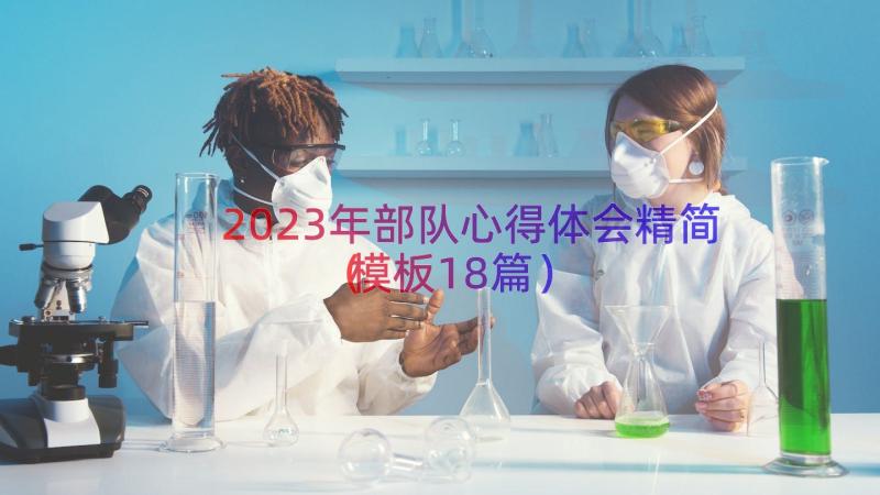 2023年部队心得体会精简（模板18篇）