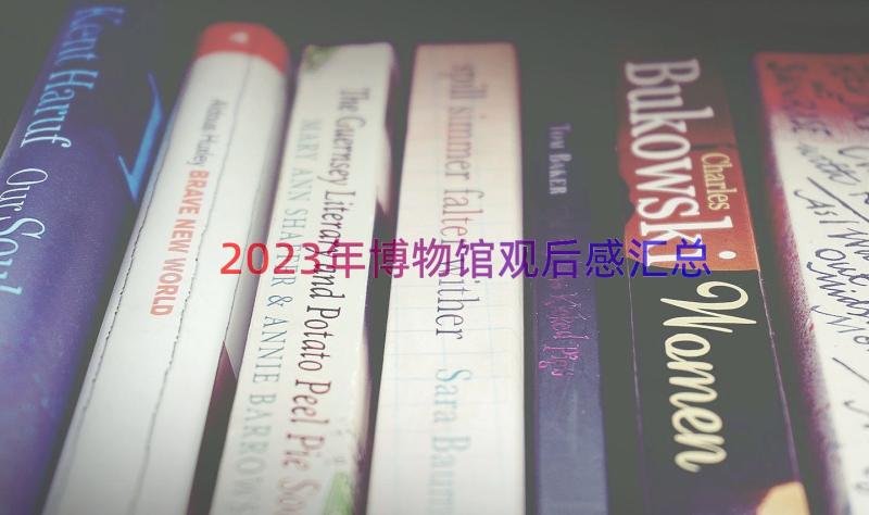 2023年博物馆观后感（汇总12篇）