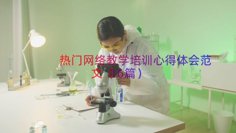 热门网络教学培训心得体会范文（16篇）